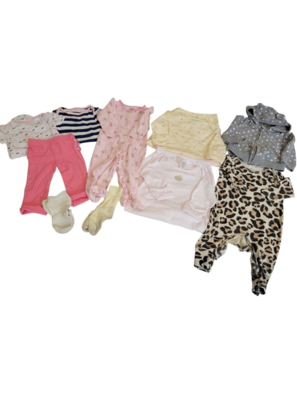 Baby Girl Clothes Bundle 3-6 Months Carters Janie Jack Tesa Babe Cat Jack 11pc